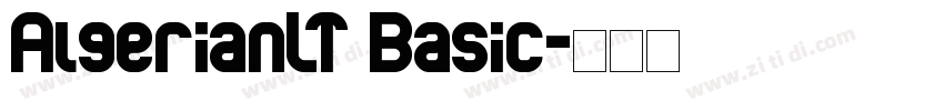AlgerianLT Basic字体转换